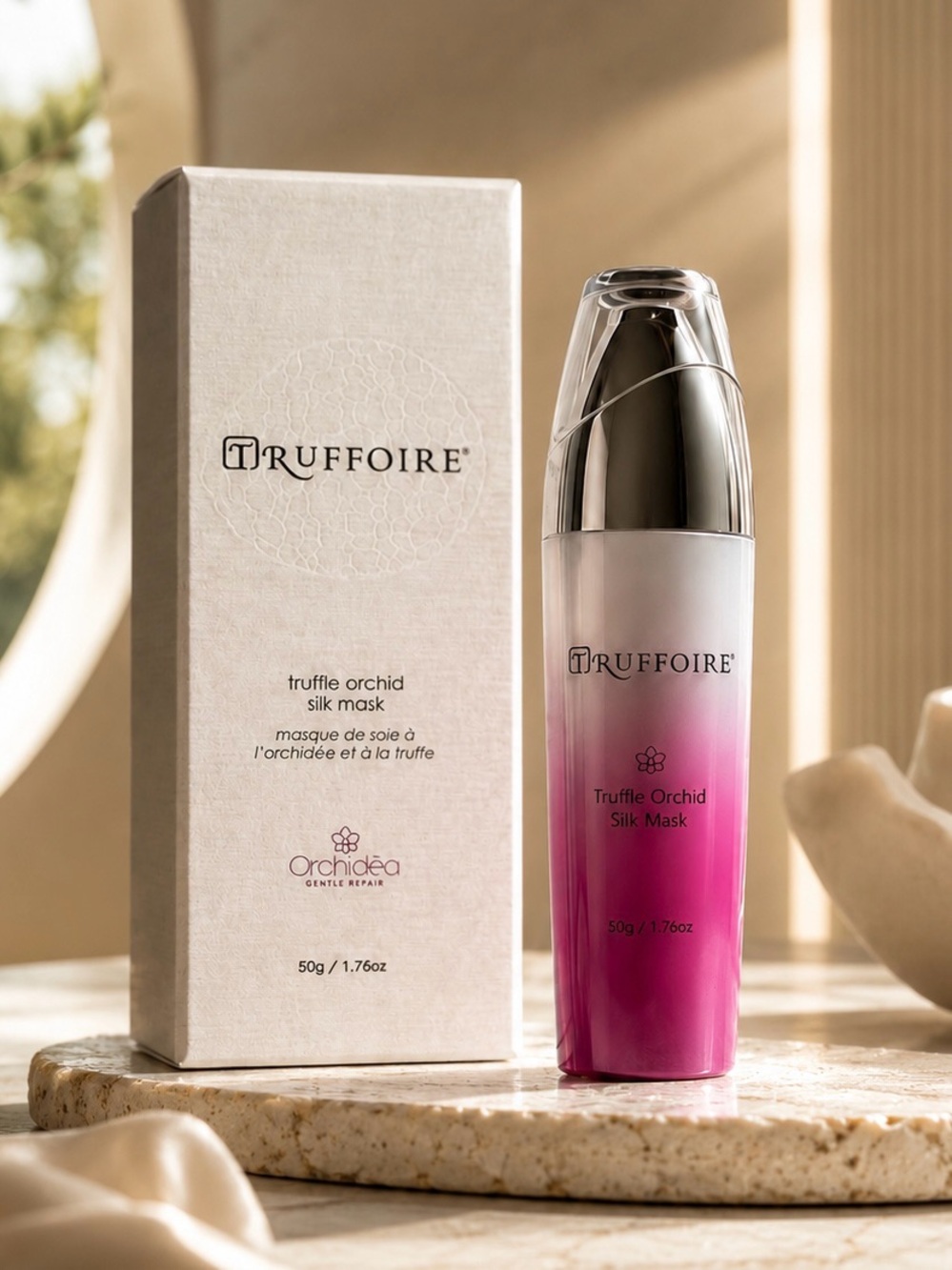 Truffle Orchid Silk Mask